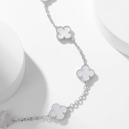 ¡®Sprite Jewelry¡¯CLOVER 10 MOTIFS WHITE MOTHER OF PEARL NECKLACE
