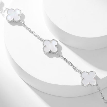 ¡®Sprite Jewelry¡¯CLOVER 10 MOTIFS WHITE MOTHER OF PEARL NECKLACE