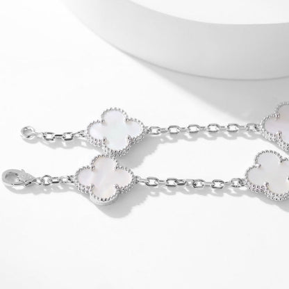 ¡®Sprite Jewelry¡¯CLOVER 10 MOTIFS WHITE MOTHER OF PEARL NECKLACE
