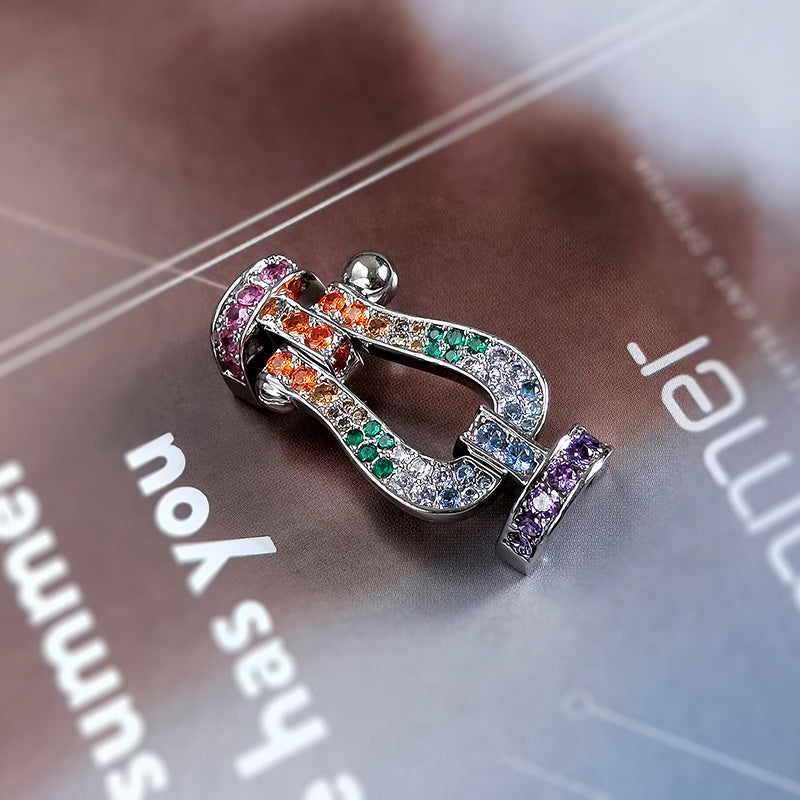 ¡®Sprite Jewelry¡¯FORCE LARGE HORSESHOE  COLORED DIAMOND BRACELET ROSE GOLD