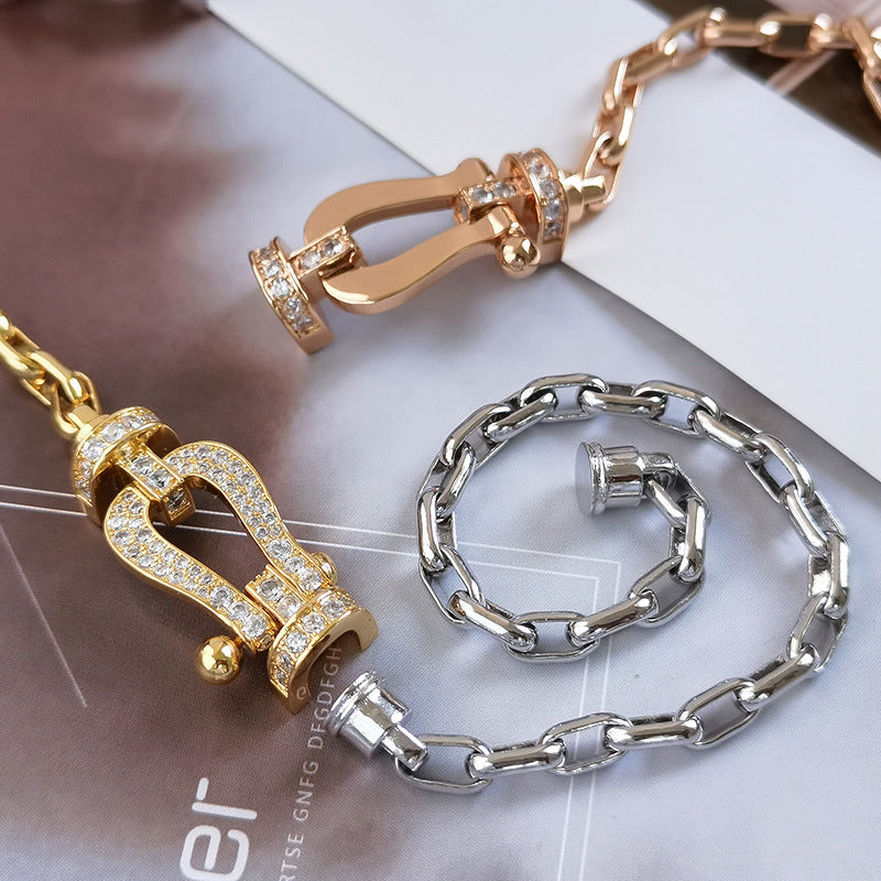 ¡®Sprite Jewelry¡¯FORCE LARGE HORSESHOE CLASP  METAL BRACELET