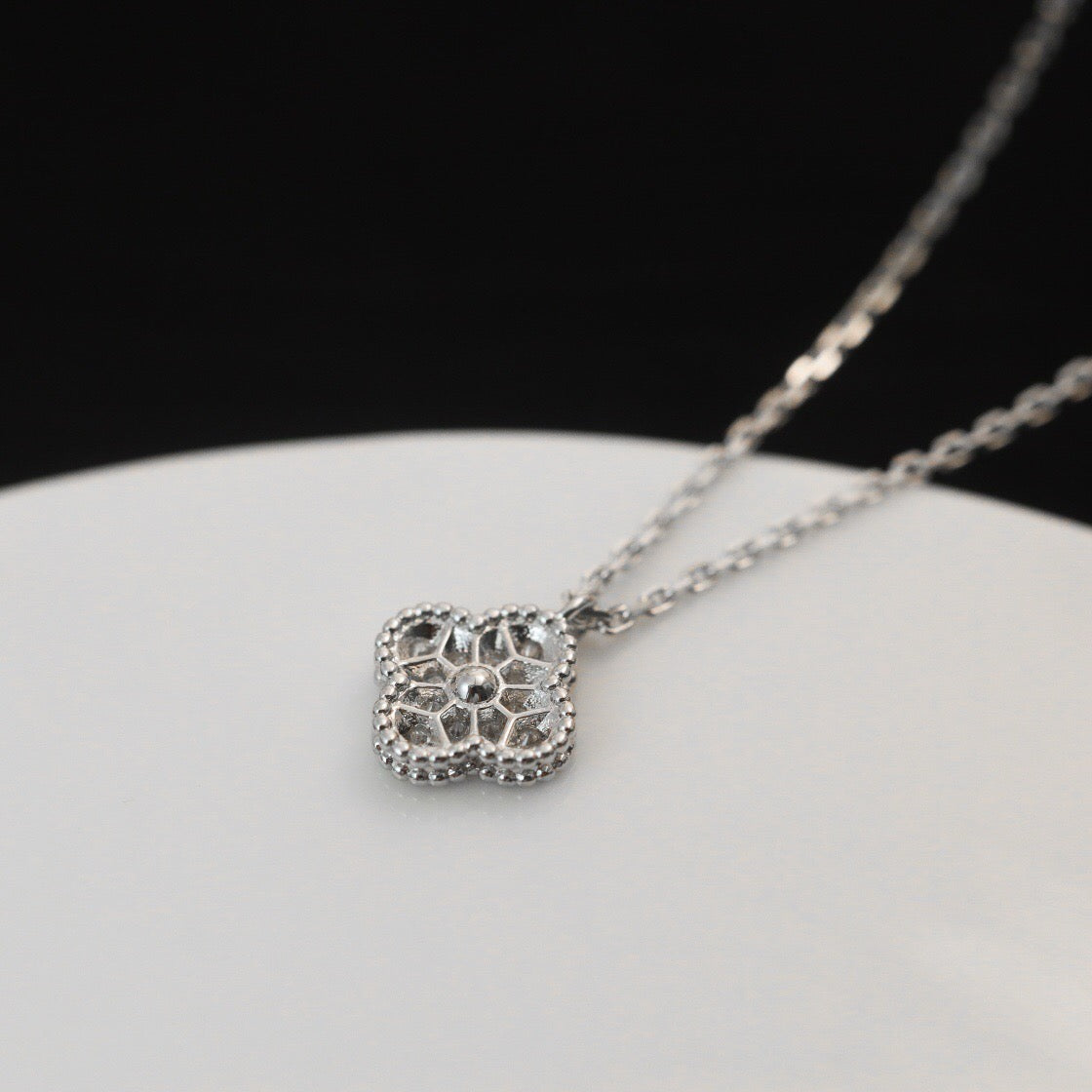 ¡®Sprite Jewelry¡¯CLOVER MINI 9.5MM PENDANT DIAMOND NECKLACE