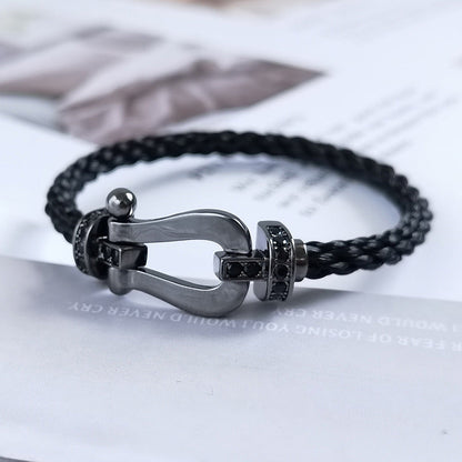 ¡®Sprite Jewelry¡¯FORCE LARGE SERIES HORSESHOE BLACK SAMURAI BRACELET