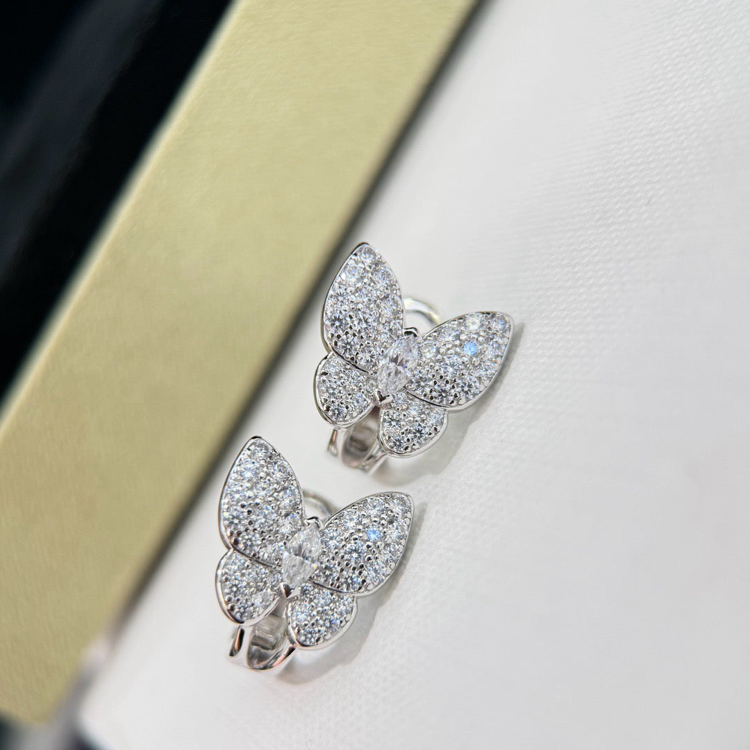 ¡®Sprite Jewelry¡¯BUTTERFLY ALL DIAMOND EARRINGS