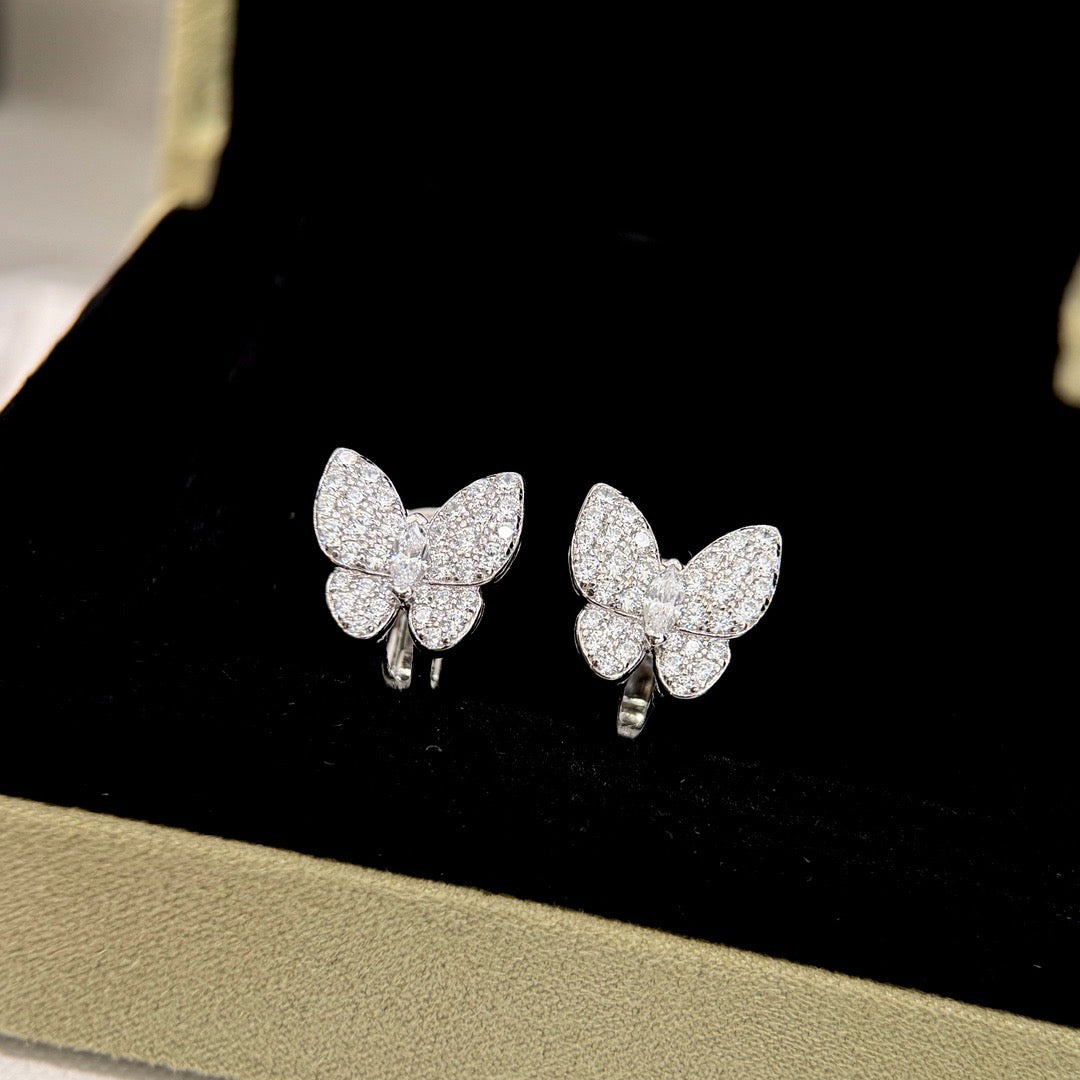 ¡®Sprite Jewelry¡¯BUTTERFLY ALL DIAMOND EARRINGS