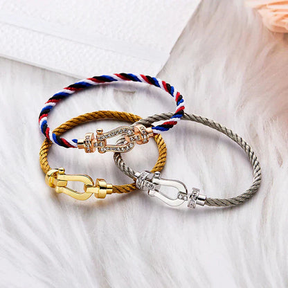 ¡®Sprite Jewelry¡¯FORCE LARGE HORSESHOE NO DIAMOND BRACELET GOLD