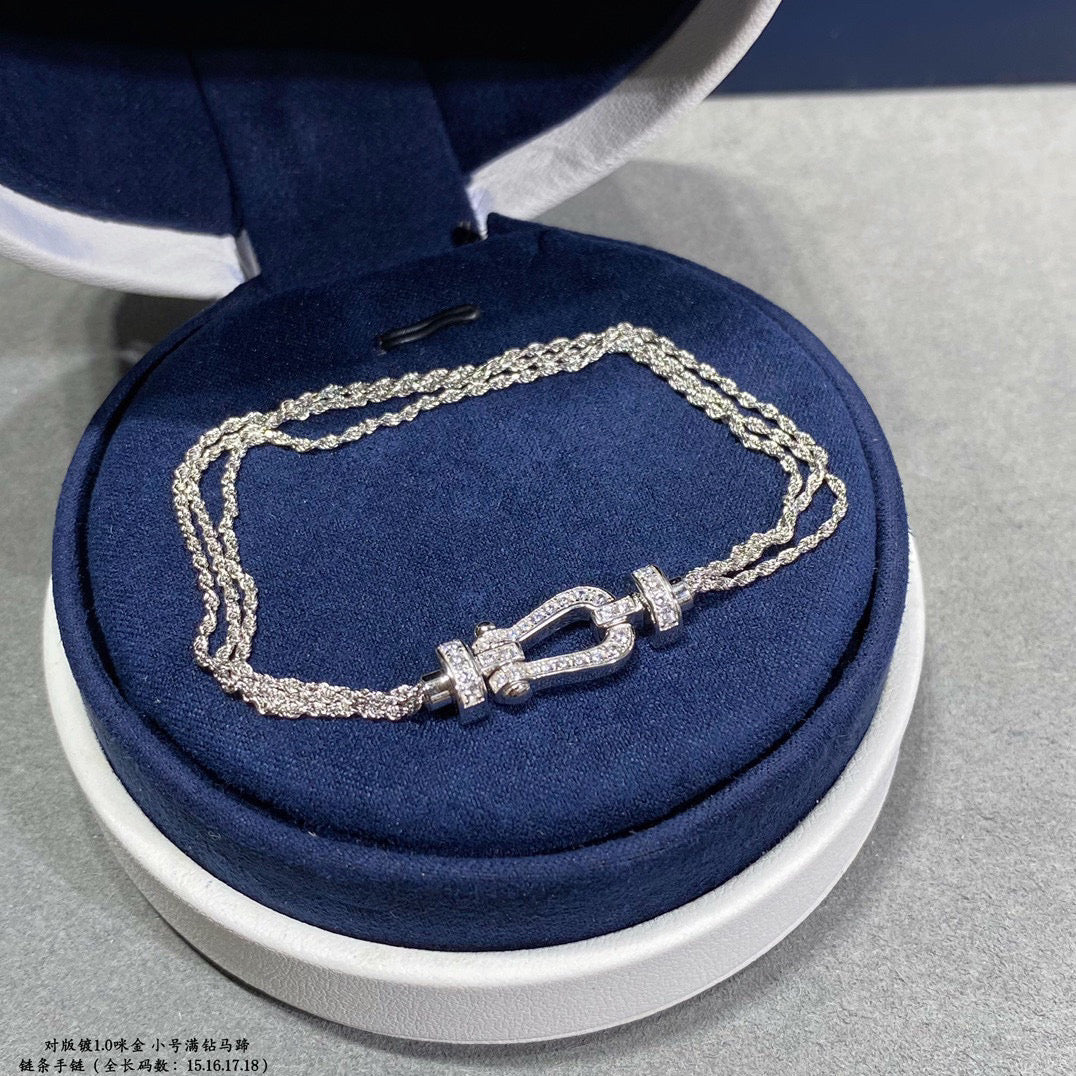 ¡®Sprite Jewelry¡¯FORCE SMALL HORSESHOE  DIAMOND CHAIN ROPE BRACELET