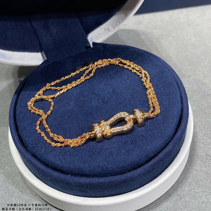 ¡®Sprite Jewelry¡¯FORCE SMALL HORSESHOE  DIAMOND CHAIN ROPE BRACELET