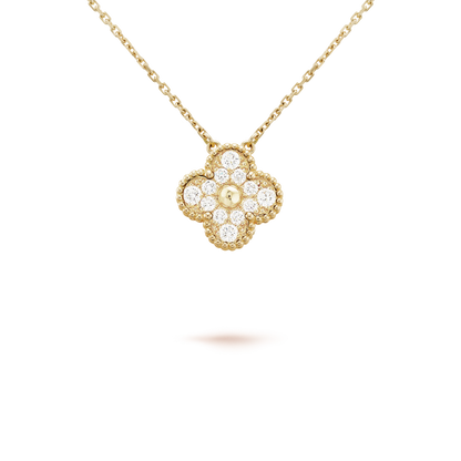 ¡®Sprite Jewelry¡¯CLOVER 15MM DIAMOND SINGLE FLOWER NECKLACE