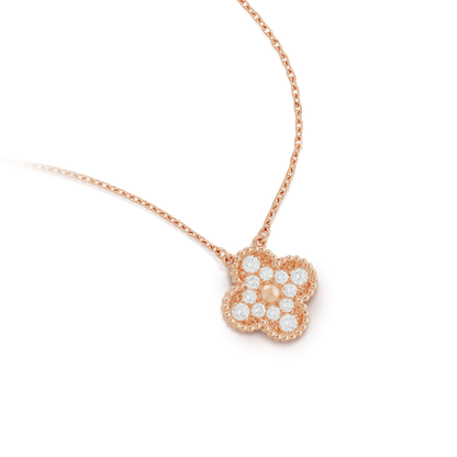 ¡®Sprite Jewelry¡¯CLOVER 15MM DIAMOND SINGLE FLOWER NECKLACE