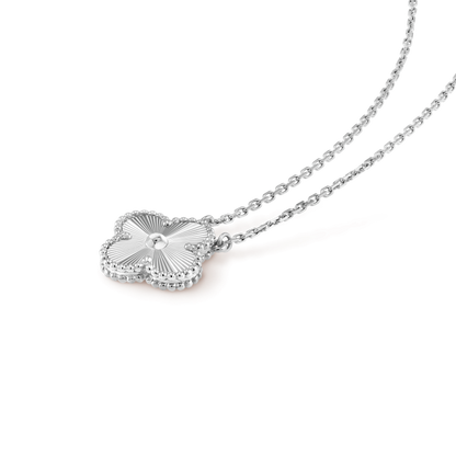 ¡®Sprite Jewelry¡¯CLOVER 15MM LASER NECKLACE SILVER
