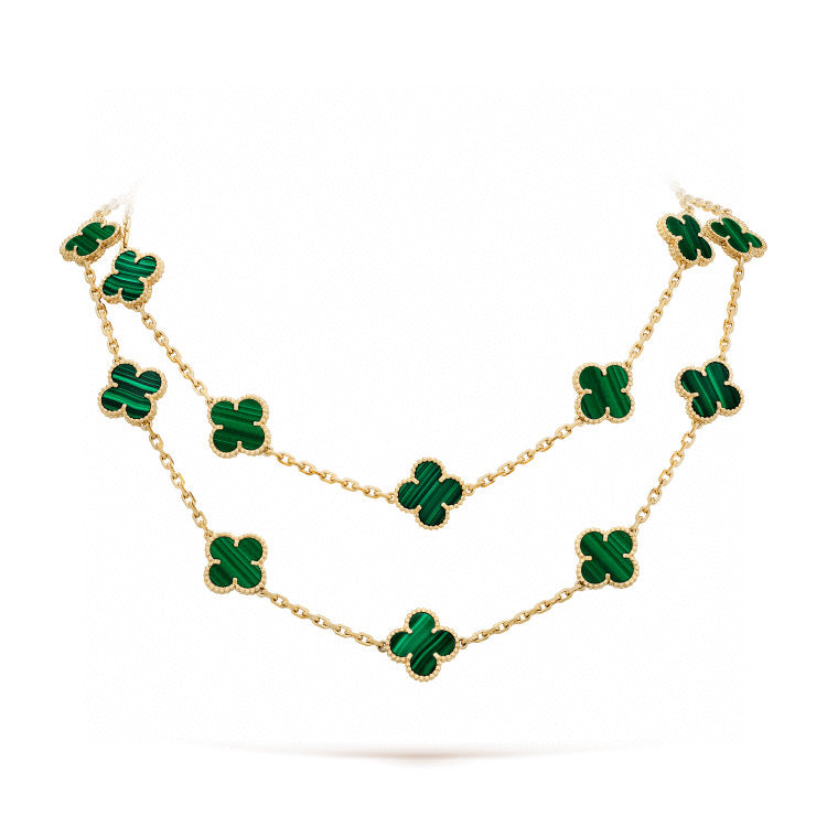 ¡®Sprite Jewelry¡¯CLOVER 20 MOTIFS MALACHITE GOLD