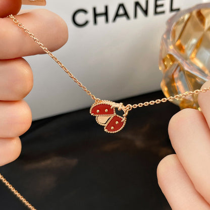 ¡®Sprite Jewelry¡¯LUCKY  CARNELIANS LADYBUG NECKLACE