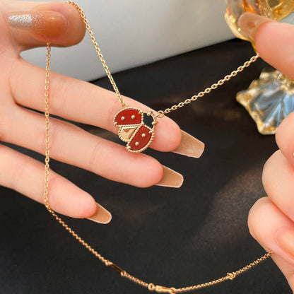 ¡®Sprite Jewelry¡¯LUCKY  CARNELIANS LADYBUG NECKLACE