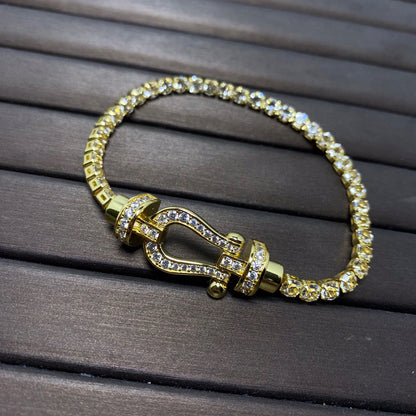 ¡®Sprite Jewelry¡¯FORCE  HORSESHOE  DIAMOND TENNIS BRACELET