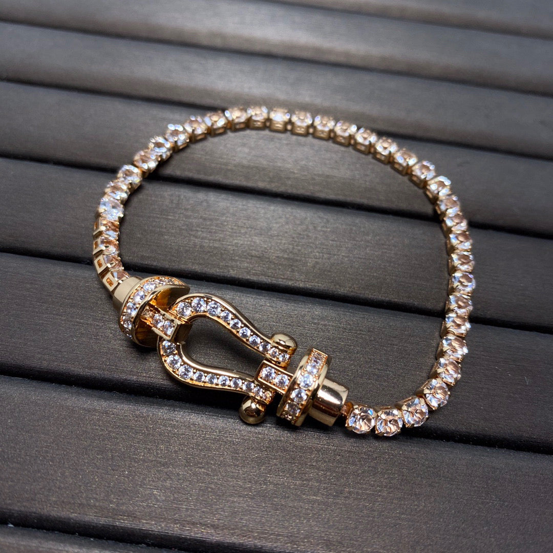 ¡®Sprite Jewelry¡¯FORCE  LARGE HORSESHOE FULL DIAMOND TENNIS BRACELET