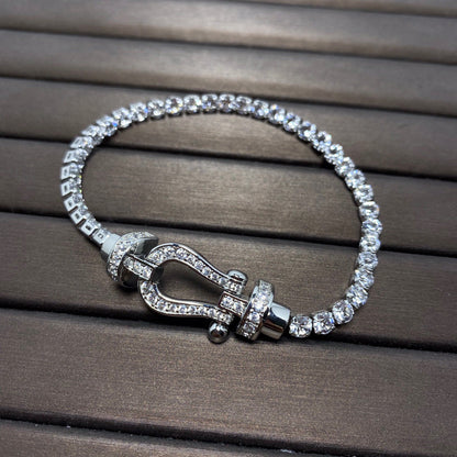 ¡®Sprite Jewelry¡¯FORCE  HORSESHOE  DIAMOND TENNIS BRACELET