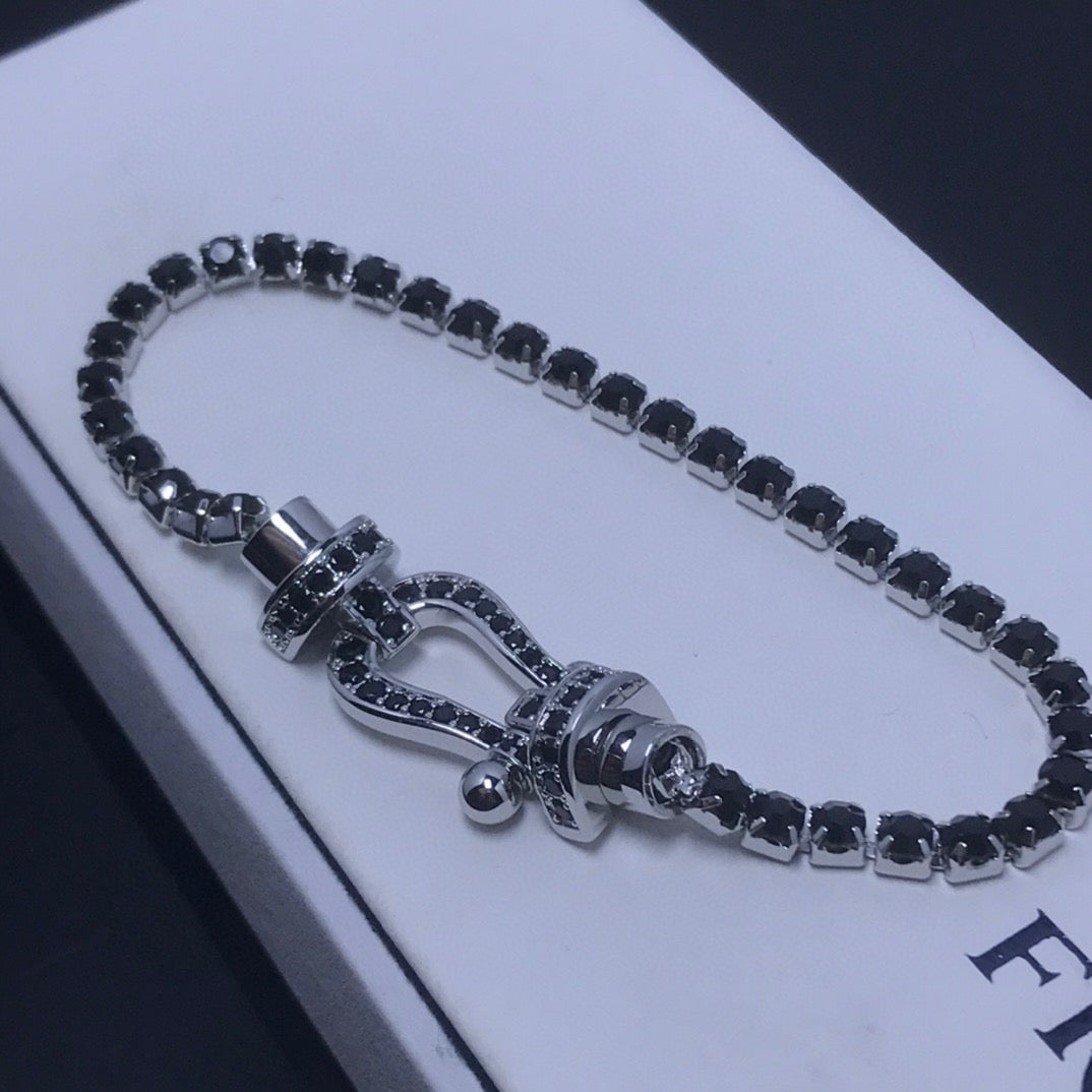 ¡®Sprite Jewelry¡¯FORCE  LARGE HORSESHOE FULL DIAMOND TENNIS BRACELET