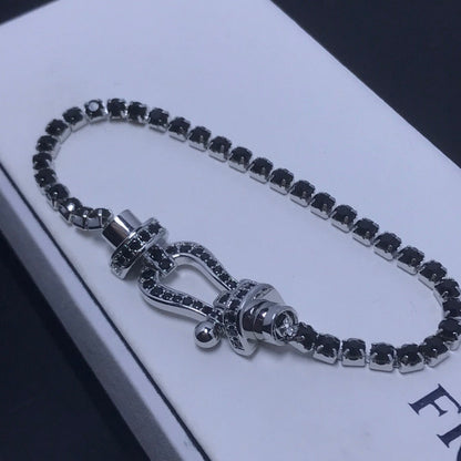¡®Sprite Jewelry¡¯FORCE  LARGE HORSESHOE FULL DIAMOND TENNIS BRACELET
