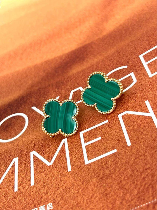[Sprite Jewelry] CLOVER LARGE (20mm) 1 MOTIFS GREENER MOP STUD EARRINGS