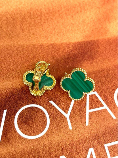[Sprite Jewelry] CLOVER LARGE (20mm) 1 MOTIFS GREENER MOP STUD EARRINGS