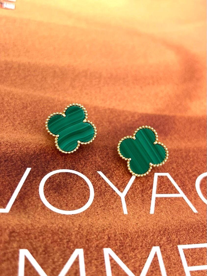 [Sprite Jewelry] CLOVER LARGE (20mm) 1 MOTIFS GREENER MOP STUD EARRINGS
