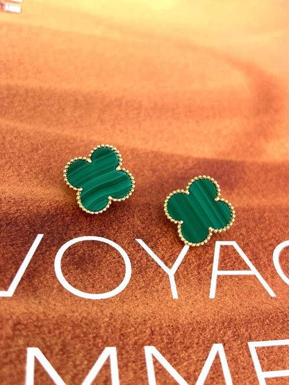[Sprite Jewelry] CLOVER LARGE (20mm) 1 MOTIFS GREENER MOP STUD EARRINGS