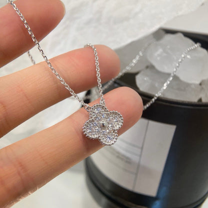¡®Sprite Jewelry¡¯CLOVER 15MM DIAMOND SINGLE FLOWER NECKLACE
