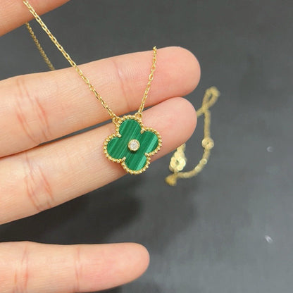 ¡®Sprite Jewelry¡¯CLOVER 15MM DIAMOND TURQUOISE NECKLACE