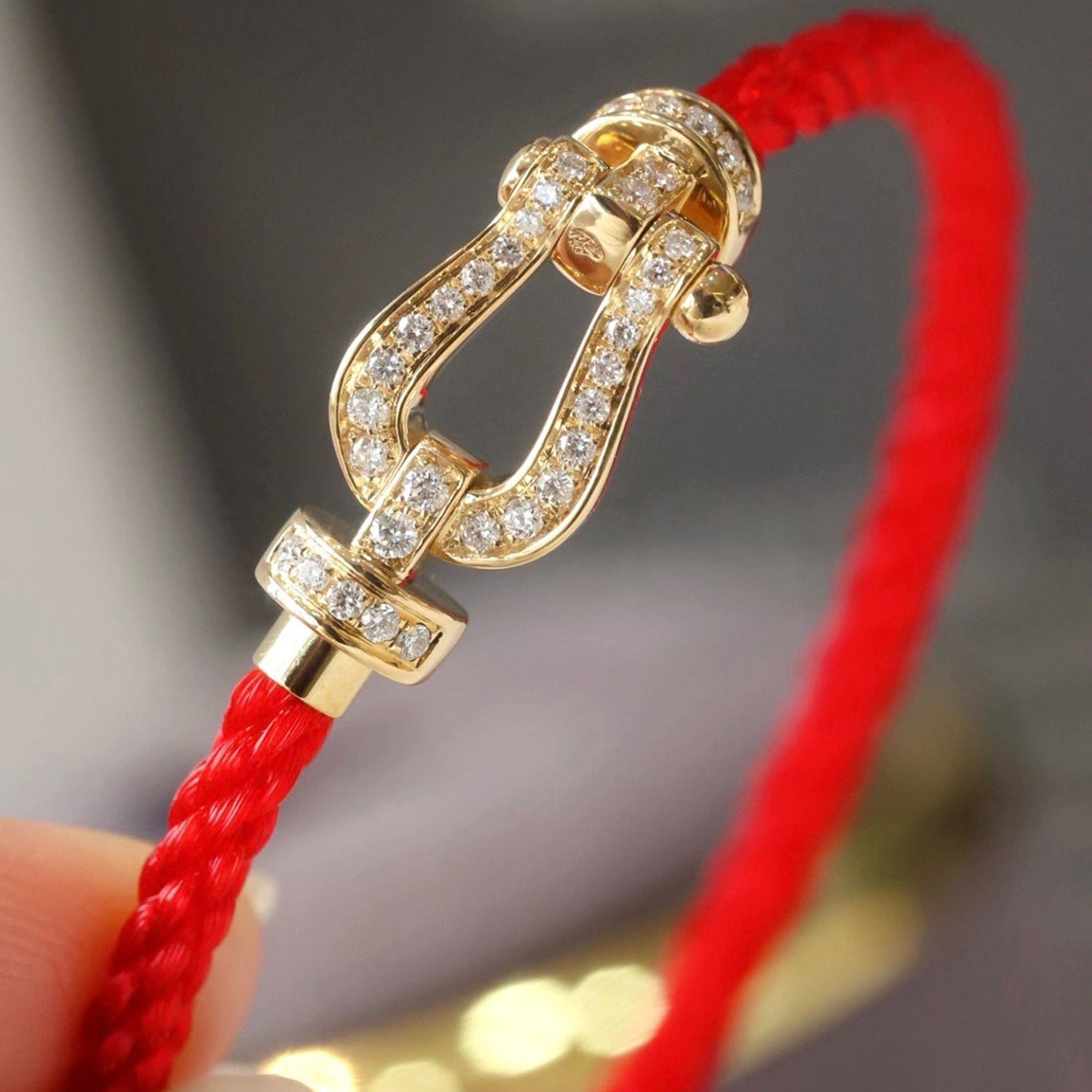 ¡®Sprite Jewelry¡¯FORCE LARGE HORSESHOE FULL DIAMOND BRACELET SILVER