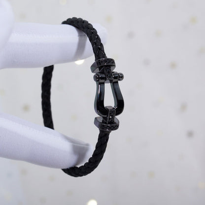 ¡®Sprite Jewelry¡¯FORCE LARGE SERIES HORSESHOE BLACK SAMURAI BRACELET