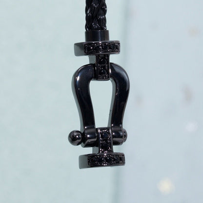 ¡®Sprite Jewelry¡¯FORCE LARGE SERIES HORSESHOE BLACK SAMURAI BRACELET