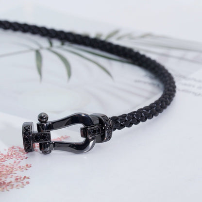 ¡®Sprite Jewelry¡¯FORCE LARGE SERIES HORSESHOE BLACK SAMURAI BRACELET