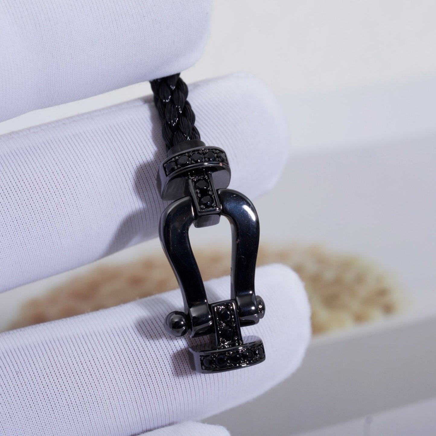 ¡®Sprite Jewelry¡¯FORCE LARGE SERIES HORSESHOE BLACK SAMURAI BRACELET