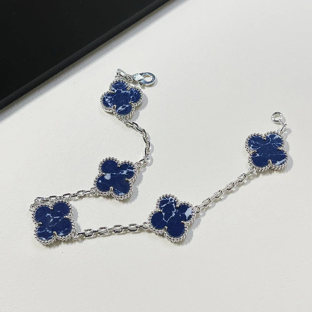 [Sprite Jewelry]New CLOVER 5 MOTIF PIETERSITE BRACELET COLLECTION