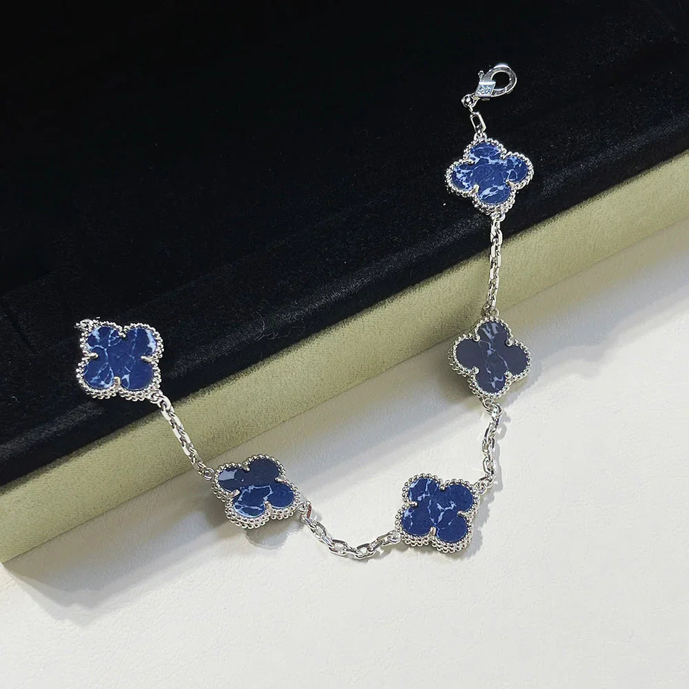 [Sprite Jewelry]New CLOVER 5 MOTIF PIETERSITE BRACELET COLLECTION