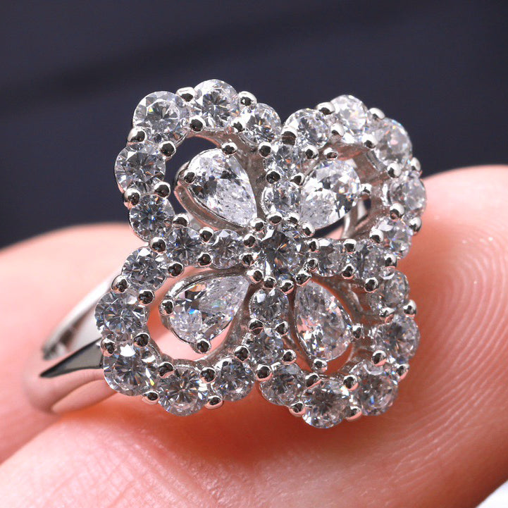 ¡®Sprite Jewelry¡¯LOOP RING FULL MOTIF DIAMOND 16MM SILVE