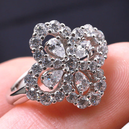 ¡®Sprite Jewelry¡¯LOOP RING FULL MOTIF DIAMOND 16MM SILVE
