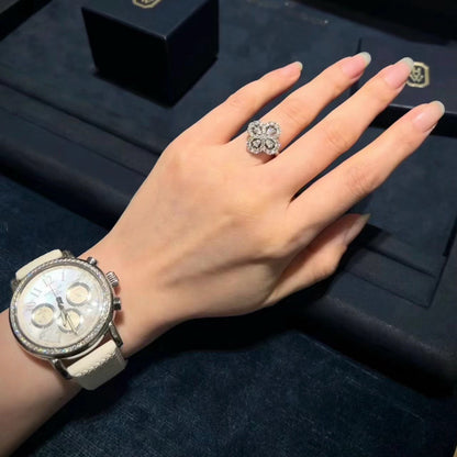 ¡®Sprite Jewelry¡¯LOOP RING FULL MOTIF DIAMOND 16MM SILVE