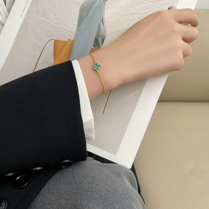 ¡®Sprite Jewelry¡¯CLOVER BRACELET MALACHITE 1 MOTIF