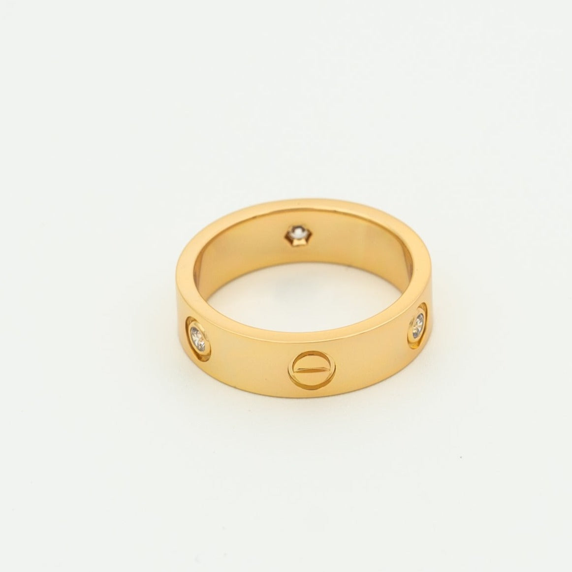 ¡®Sprite Jewelry¡¯LOVE RING 5.5MM 3 DIAMONDS PINK GOLD