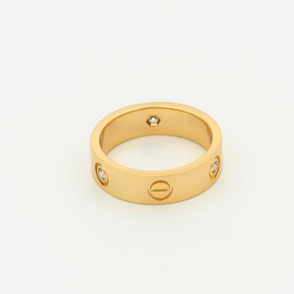 ¡®Sprite Jewelry¡¯LOVE RING 5.5MM 3 DIAMONDS PINK GOLD