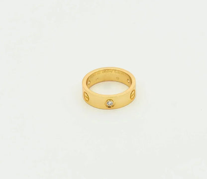 ¡®Sprite Jewelry¡¯LOVE RING 5.5MM 3 DIAMONDS GOLD