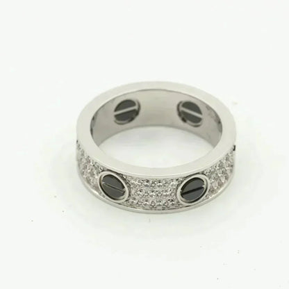 ¡®Sprite Jewelry¡¯LOVE RING 5.5MM DIAMONDS PAVED CERAMIC