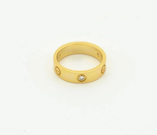 ¡®Sprite Jewelry¡¯LOVE RING 4MM 1 DIAMOND GOLD