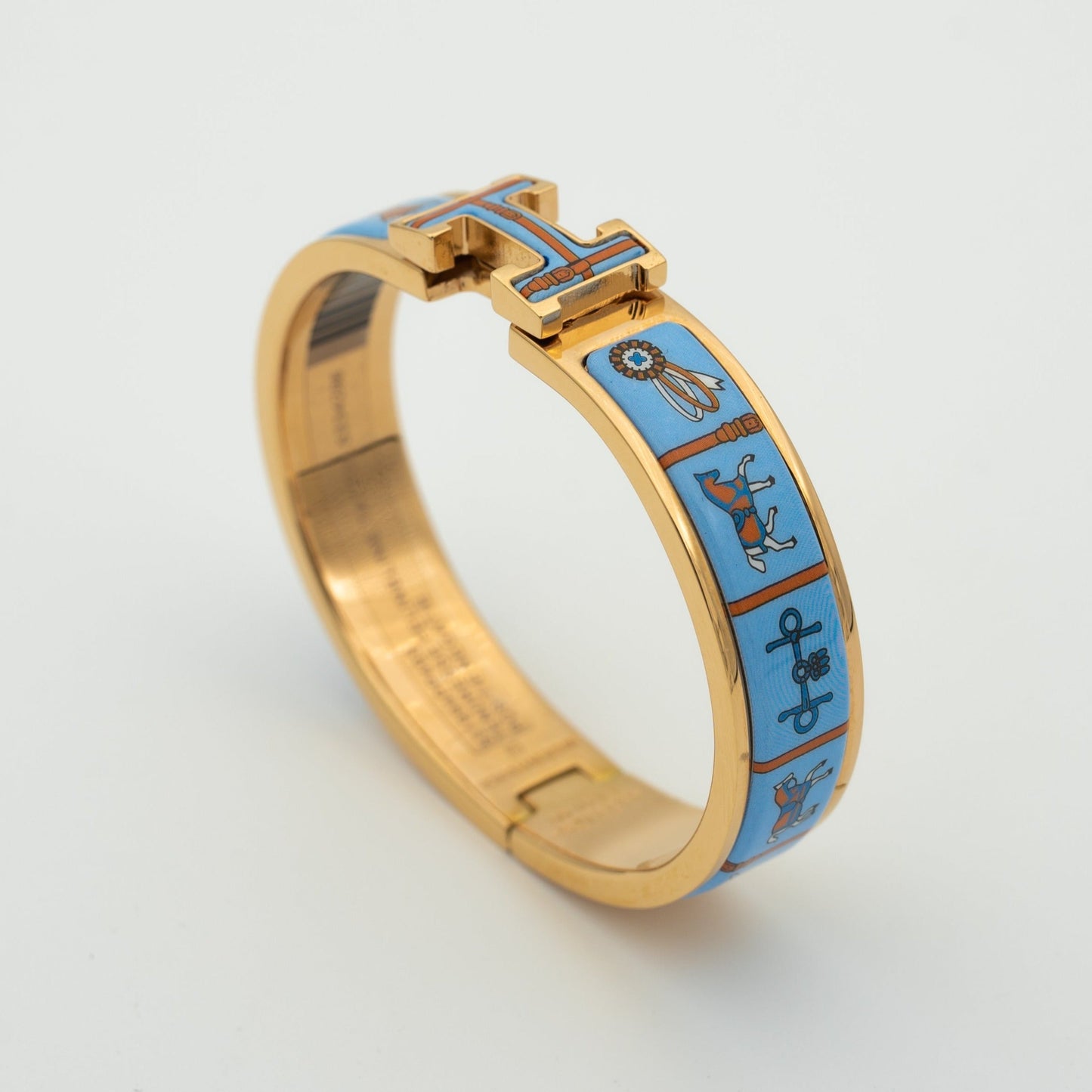 ¡®Sprite Jewelry¡¯H PINK GOLD BRACELET BLUE CERAMIC