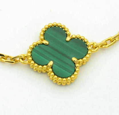 [Sprite Jewelry]New  CLOVER 5 MOTIF MALACHITE BRACELET COLLECTION