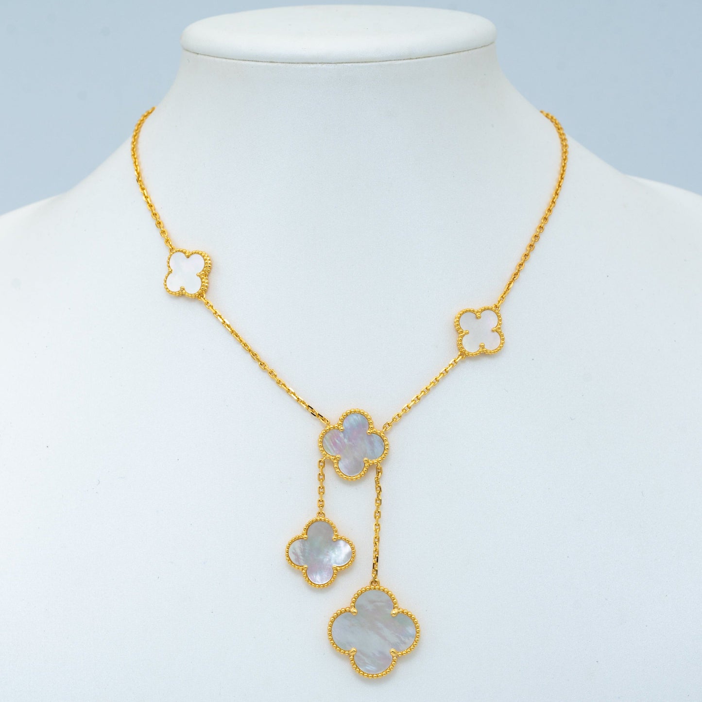¡®Sprite Jewelry¡¯CLOVER MOTHER OF PEARL NECKLACE 6 MOTIF
