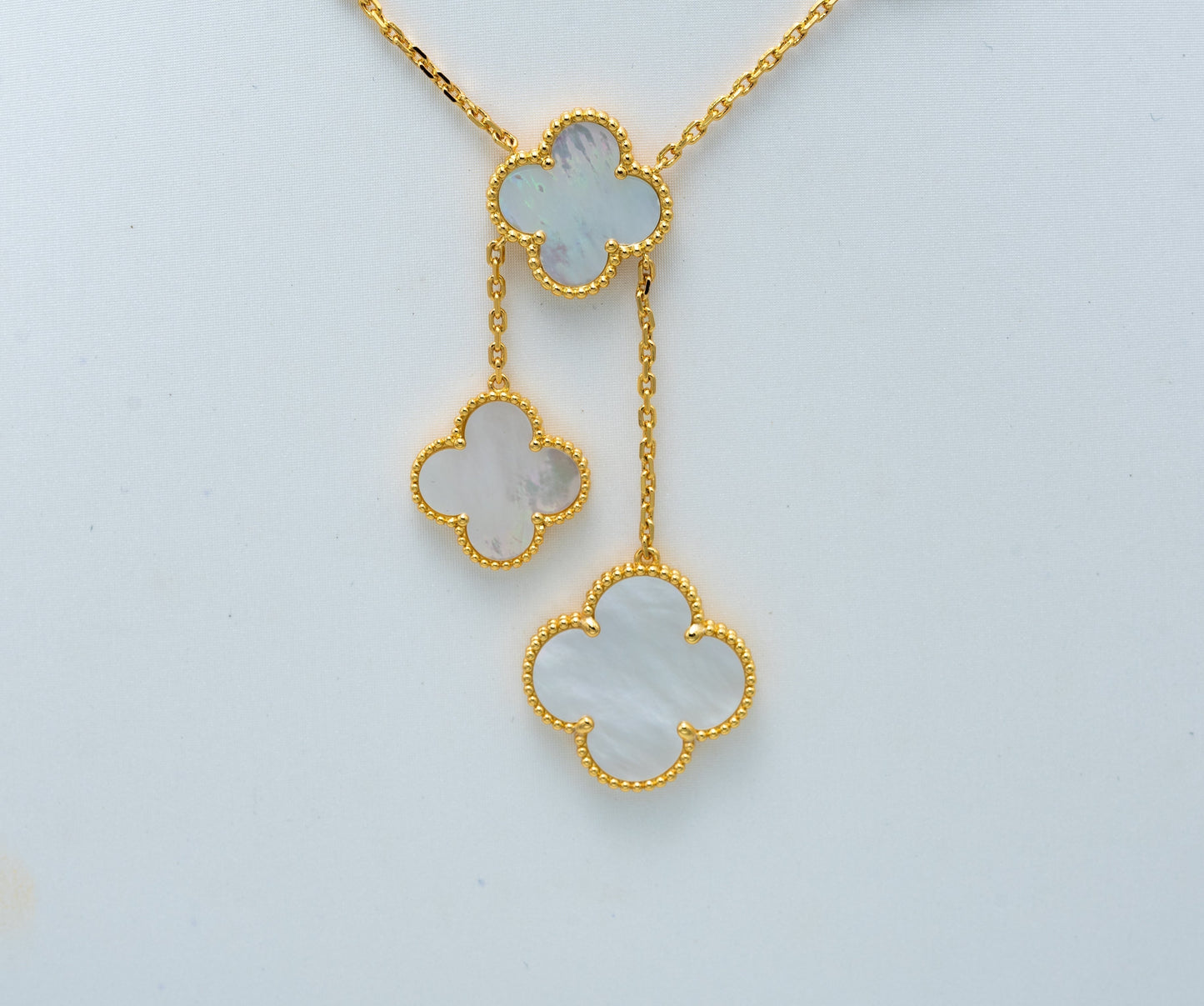 ¡®Sprite Jewelry¡¯CLOVER MOTHER OF PEARL NECKLACE 6 MOTIF