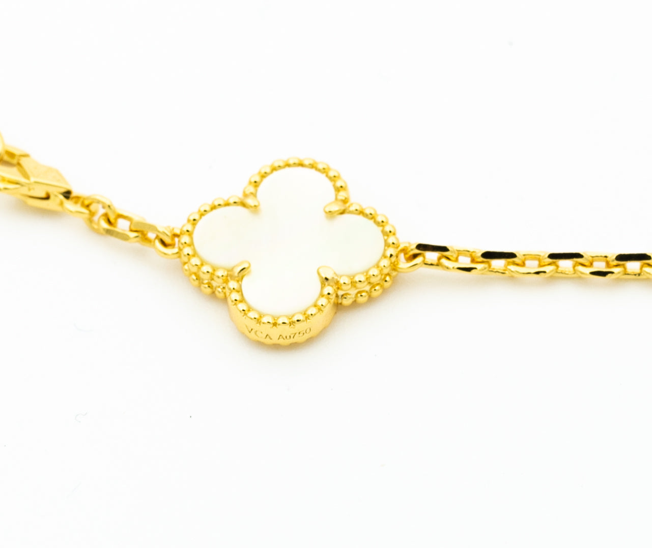 ¡®Sprite Jewelry¡¯CLOVER BRACELET 5 MOTIFS ONYX MOP
